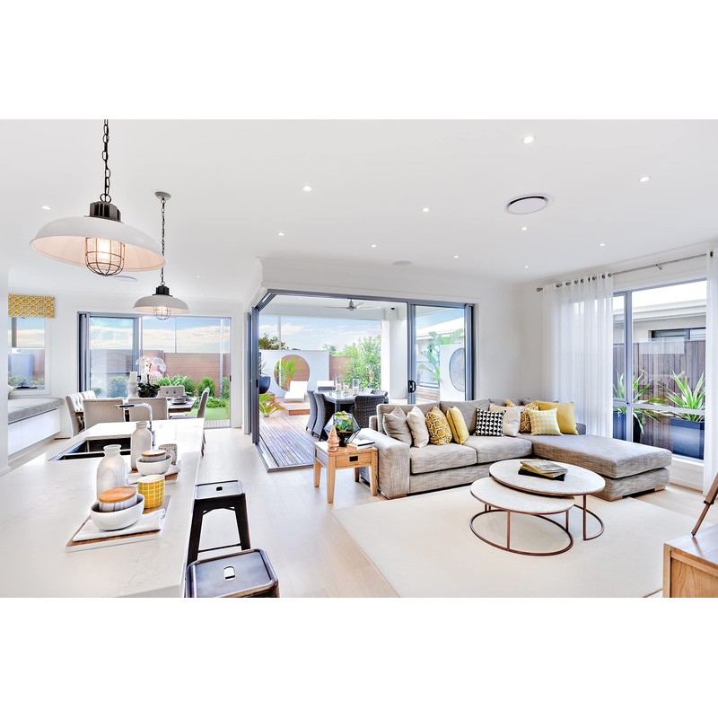4lite Fire-Rated Indoor Downlight (Satin Chrome) Adjustable GU10 LED Spotlight