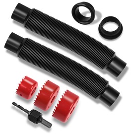 NBPLUS Rain Barrel Hose Connector Kit, linking Rainwater Barrels for Garden & Outdoor Use, Includes Hole Saw, Gaskets & Barrels Diverter Adapter Accessories Parts for Leak-Free Connection