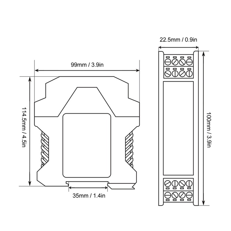 DC Current Signal Isolator 1 in 1 Out 4‑20mA PLC