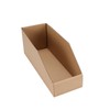 EXYGLO Cardboard Storage Bins 35 Pack, 12x4x4.5 Inch Cardboard Boxes,