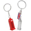 London Keychains - 6-Pack Souvenir Key Rings, 6 Assorted Designs