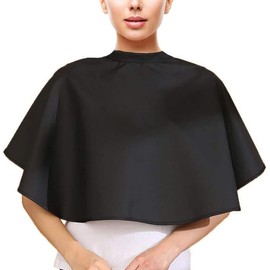 JASDESIGN JM-233 Hairdressing Cape, Hair Dye Cape Shampoo Cape Makeup Cape Hair Cape Hair Color Waterproof Hair Cutting Coloring, Black