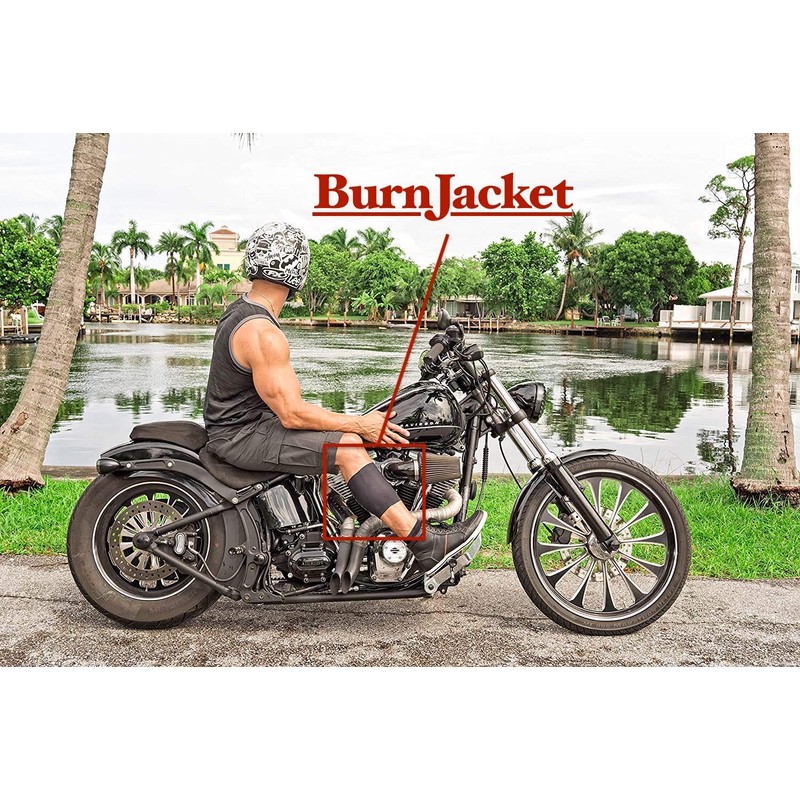 BurnJacket MAX - Tubo de escape de motocicleta protector de