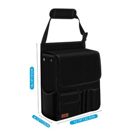 Car Organiser for Front Seat, Passenger Seat, Backseat- Hanging Car Seat Storage Organiser for Office Kids Suplly,Truck Cab Organiser with Separately Pokect for Laptop, Cup Holders