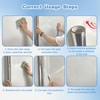 Yootiko Kitchen Stove Backsplash Clear Protector,Electrostatic Protective Film,Dry Erase Wallpaper,Plastic