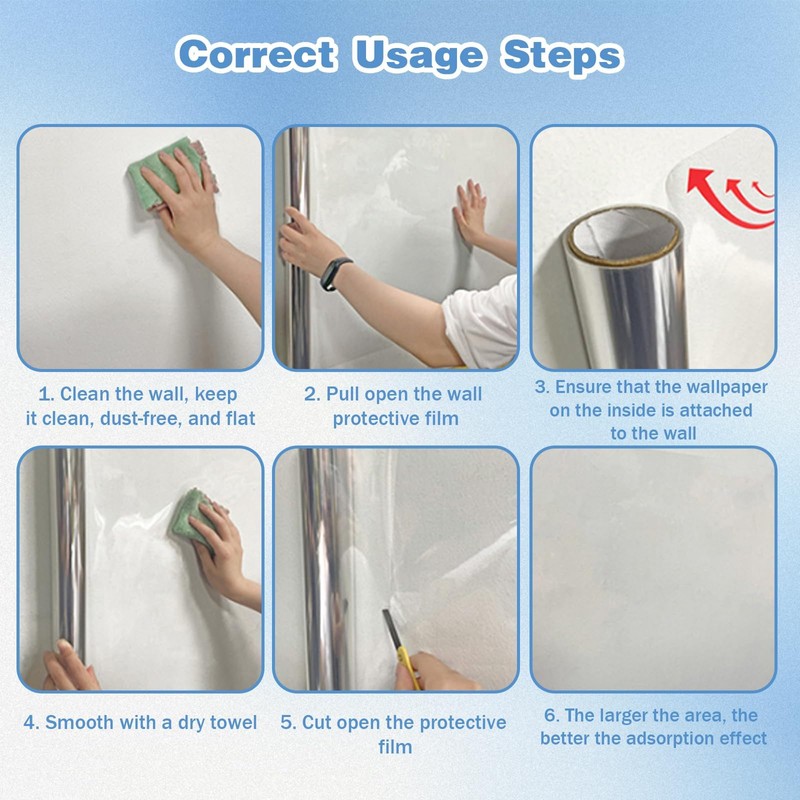 Yootiko Kitchen Stove Backsplash Clear Protector,Electrostatic Protective Film,Dry Erase Wallpaper,Plastic