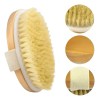 Cepillo Corporal Barato Natural Bristle Para Exfoliar Zz /.