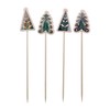 PME Appetizer Treat Picks, Christmas Trees (Pack of 24), Paper