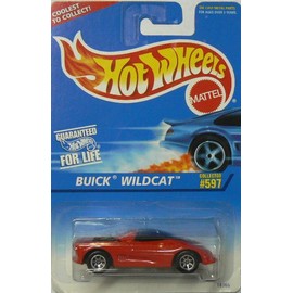 #597 Buick Wildcat Candy Apple Red 7-Spoke Wheels Collectible Collector Car Mattel Hot Wheels