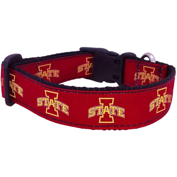NCAA Iowa State Cyclones Dog Collar (Team Color, Medium)