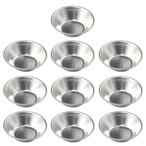 SEIWEI 10 Pcs Aluminum Baking Cups Tins for Puto Cups,