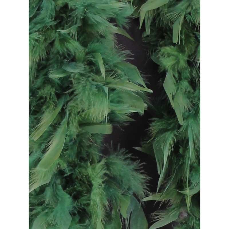 Luxury Pine Green Feather Boa – 80g -180cm