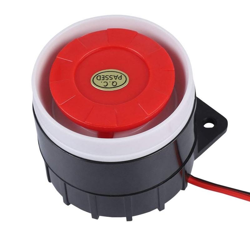 DC 12V Mini Red Wired Horn Siren Sound Alarm System