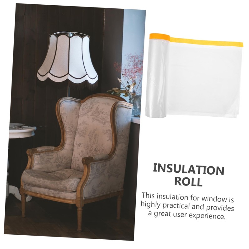 COHEALI Window Insulation Film Roll Weatherproof Heat Retention for Winter