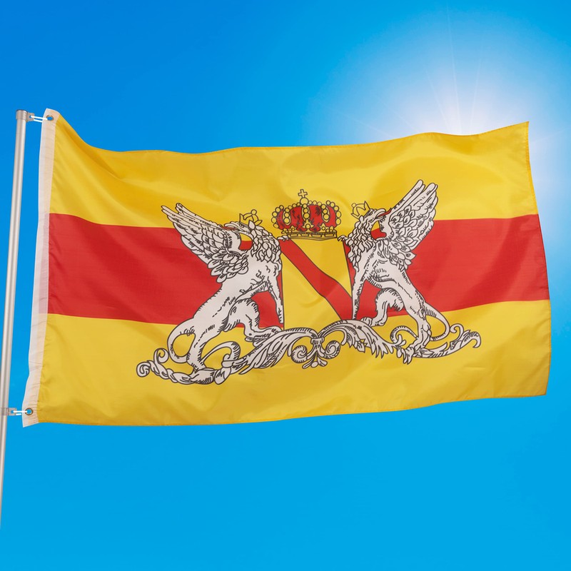 PHENO FLAGS Baden Flag - Federal State Flag with Brass