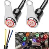 MEIRIYFA LED Motorcycle Switch, 12V Universal Motorcycle Handlebar Switch LED