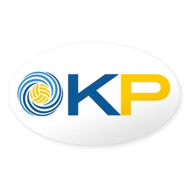 CafePress Small Horizontal KP Logo Oval Car Bumper Sticker(10-Pack)