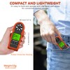 Handheld Anemometer, Mini Digital Wind Speed Meter Gauge for Air