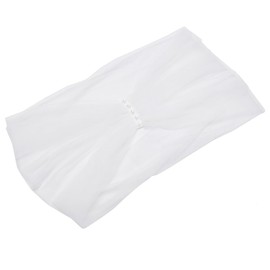 MAYJOYDIY White Tulle Scarves, Real White