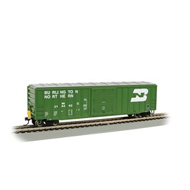 Bachmann Trains - 50' Outside Braced Box Car with Flashing End of Train Device - Burlington Northern - HO Scale