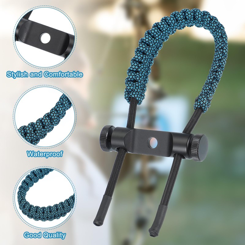 MECCANIXITY Archery Bow Wrist Sling 15.75 Inch 550 Paracord Strap