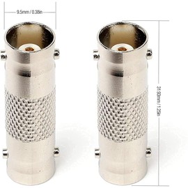BNC Female to RCA Male,BNC Male to RCA Female,BNC Female to Female Adapters, CCTV Power BNC Coax TV Video RCA Phono Coupler Connector for Security CCTV Camera System