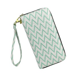 LOVESHE Women's Credit Card Clutch Wristlet - Zipper Wallet For Women (WX-Green)