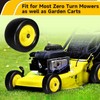 11x6.00-5" Flat Free Tire, Solid Smooth Front Wheel Tire for