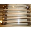 Laguiole White 6-Piece Steak Knives Set -Thiers France