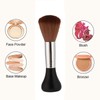 ZEELPETAL Foundation Concealer Brush, Under face Mini Angled Brush, Nose