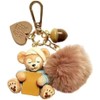 AGGZOM Duffy Gelatoni Linabell Keychain Keychain Fluffy Key Ring Purse