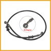 Partuto 90cm 35.43" Motorcycle Braided Brake Clutch Oil Hoses Line