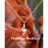 HOFOYA Flamingo necklace animal lover charm pendant jewelry gifts for