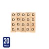 Wooden Alphabet Scrabble Tiles Set Letters Numbers Pieces Wood Crafts