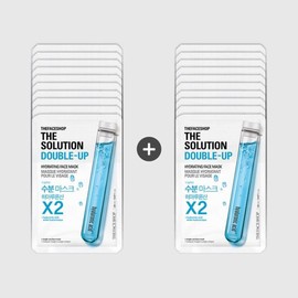 The Face Shop 20매묶음 더페이스샵 더 솔루션 더블업 수분마스크시트 20-Pack The Face Shop The Solution Double-Up Moisturizing Mask Sheet