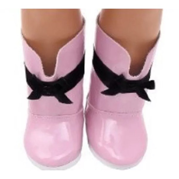 Just Ask Joyce Boots, All Weather Boots, Pink with Black