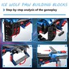 Fuwraixis 217 Piece Ice Wolf Paw Building Block Set, Sharp