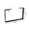 Osring 6 Inch Coffee Table Legs U-Shaped, 2pcs Solid Steel