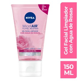 Gel Facial Limpiador Nivea Agua Rosas 150