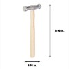 Picard Polishing Hammer, Alloyed Special Steel Head, Premium Ash Wood