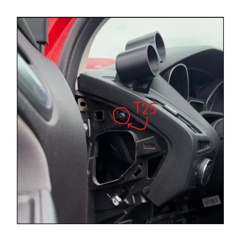 CARZDELUXE Dual gauge pod mount for 2012-2018 Focus ST RS