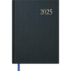 Dohe - Calendar 2025 Portuguese - Day per Page, Size A5 (14 x 20 cm), 12 Months January to December, Hard Cover, Year Planner, Office Supplies - Algarve Black