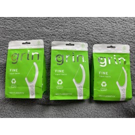 Grin Lot of 3 - Grin Oral Care Fine Flosspyx - 150ct