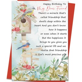 Mcduldul Funny Birthday Card for Best Friend Bestie Sister | Best Friend Birthday Gifts for Women Men | Bestie Card | Friendship Gifts