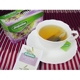 Dogadan Adacayi (Sage Herbal Tea ) 20 Tea Bags, Pack of 3