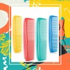 DAZISEN 4 Pieces Hair Combs - Plastic Pocket Combs Fine