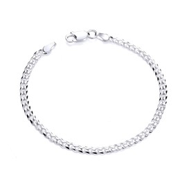 Old English Jewellers 925 Sterling Silver 6.5 inch Curb Baby Bracelet Child's/Boy's or Girl's