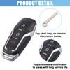X AUTOHAUX M3N-A2C31243800 Car Key Fob Shell 3 Button Remote