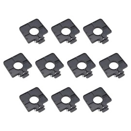 5" x 5" Heavy-Duty EZ Set Vinyl Fence Post Mounting Bracket and Post Stiffener for 2" (1 7/8" OD) Round Posts (Pack 10)