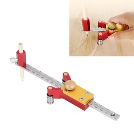 Wheel Marking Gauge Woodworking Marking Scriber Kit Wood Marking Tools Sliding Scribe Tool DIY Parallel Linear Arc Drawing and Height Measurement for Ceramic Iron Acrylic Wood Glass